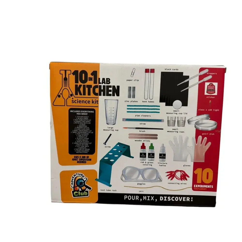 Adventure Club 10 In 1 Lab Kitchen Science Lab - Pour Mix & Discover